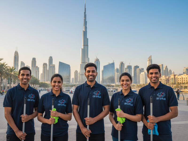 As Lotus team showcasing quality, commitment, and trust as professional home services providers in Dubai